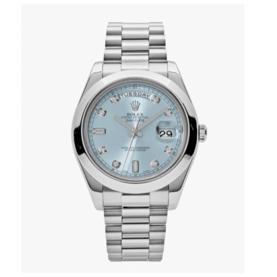 Day-date blue diamond dial 41mm