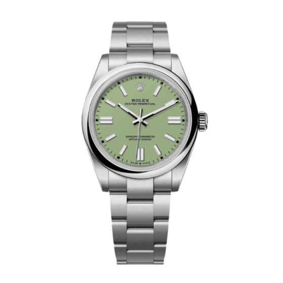 Oyster perpetual pistachio dial 41mm