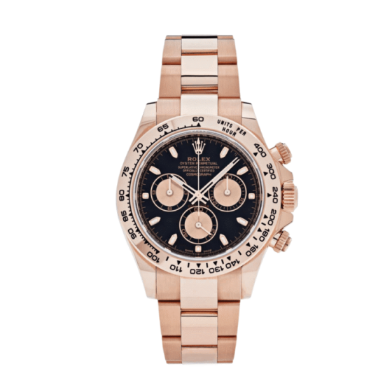 Daytona rose gold black dial 40mm