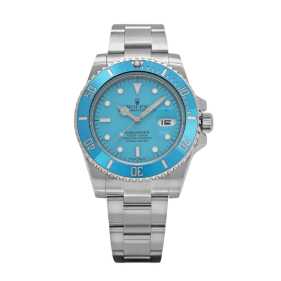 Submariner custom blue dial 40mm