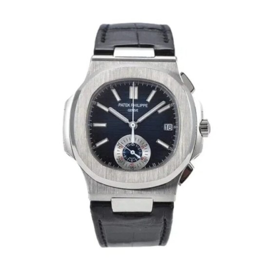 Nautilus Chronograph Black Leather PTP007