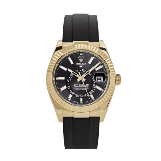 Sky-dweller gold bright black dial 42mm