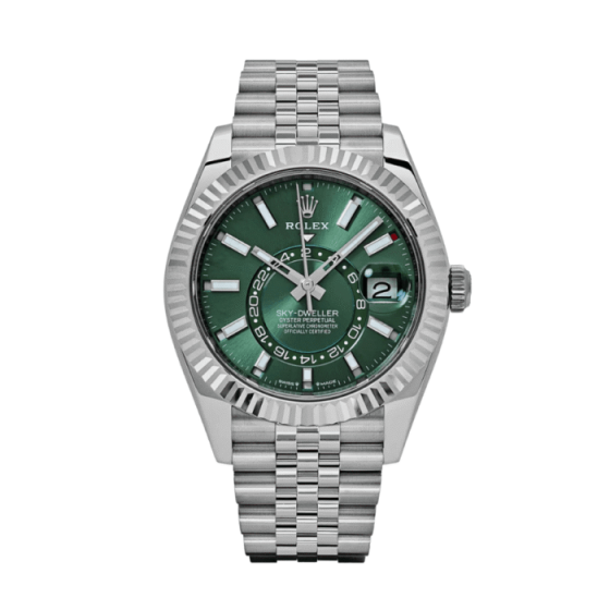 Sky-dweller green dial jubilee 42mm